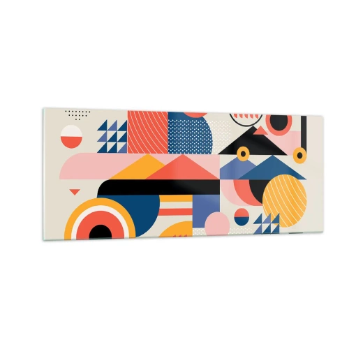 Üveg kép - Összetétel: játszadozzunk - 100x40 cm