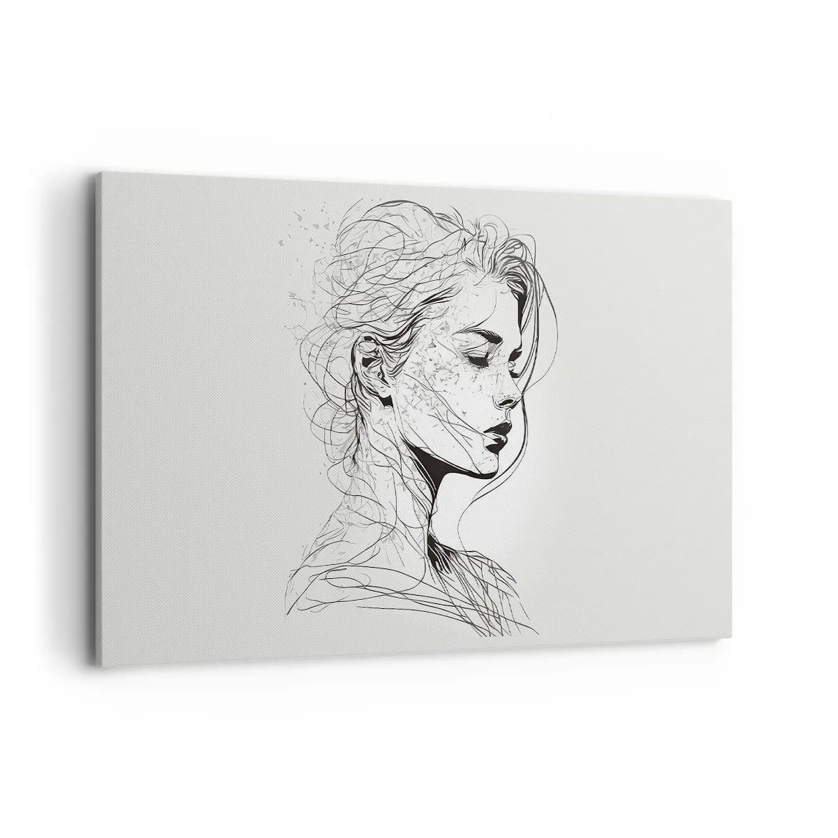 Vászonkép - Portré álmodozásban - 120x80 cm