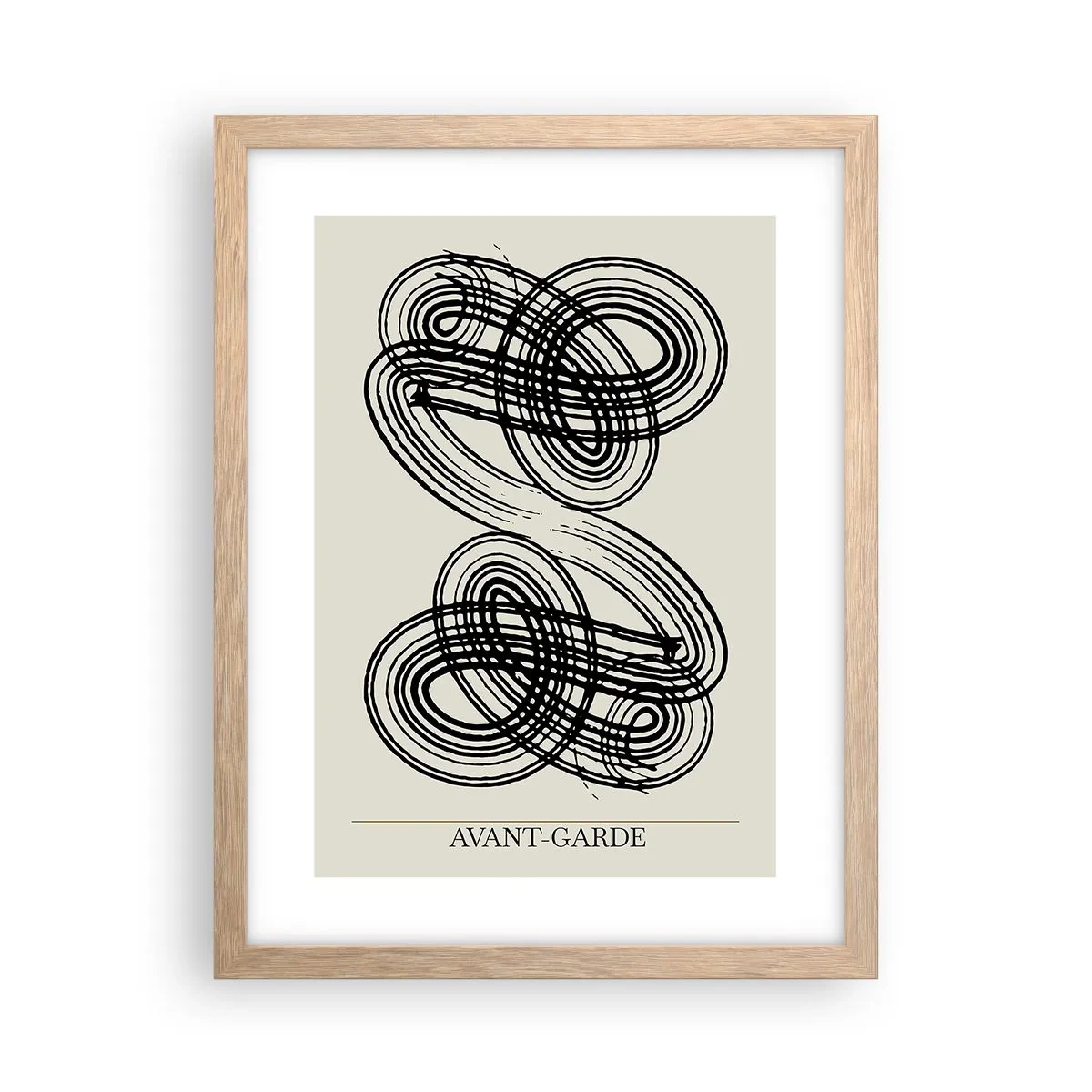 Poszter világos tölgy keretben - Spontán jött ki - 30x40 cm