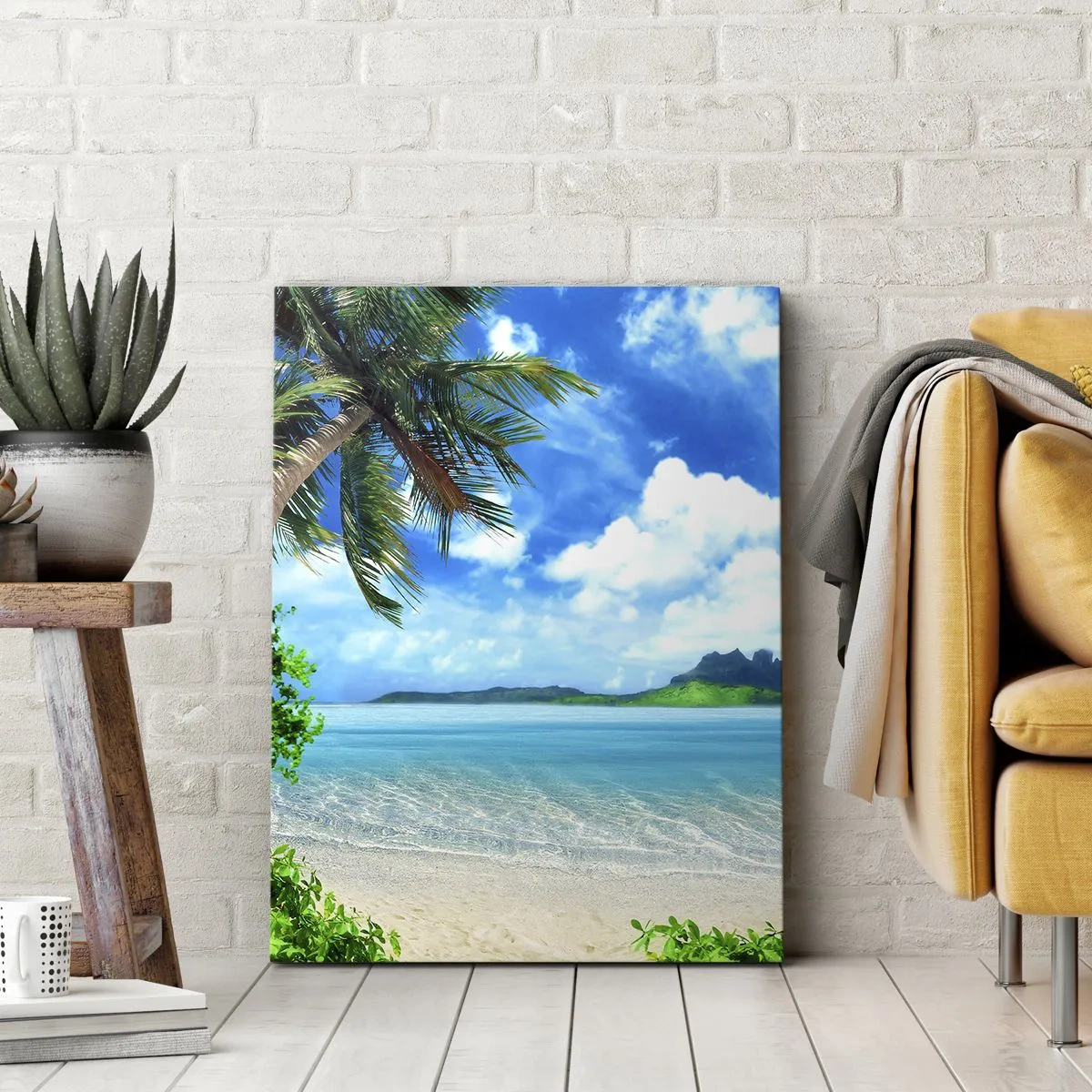 Vászonkép - A trópusi azúrkék - 50x70 cm