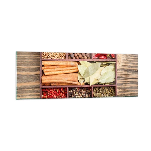 Üveg kép - Formarend, aromacsokor - 90x30 cm