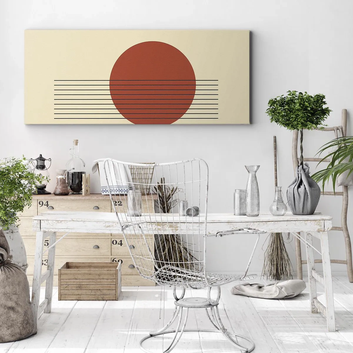 Vászonkép - Körbe és tovább - 90x30 cm