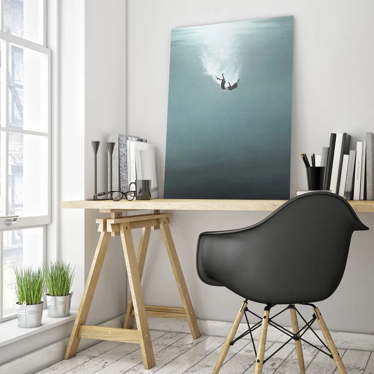 Üveg kép - Az óceán ölelésében - 50x70 cm