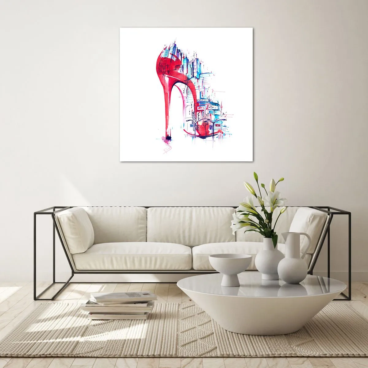 Üveg kép - Nagyvárosi elegancia - 30x30 cm