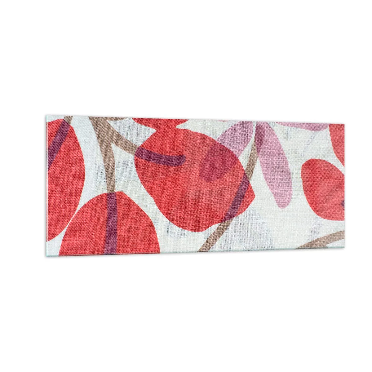 Üveg kép - Virágkompozíció rózsaszínben - 100x40 cm