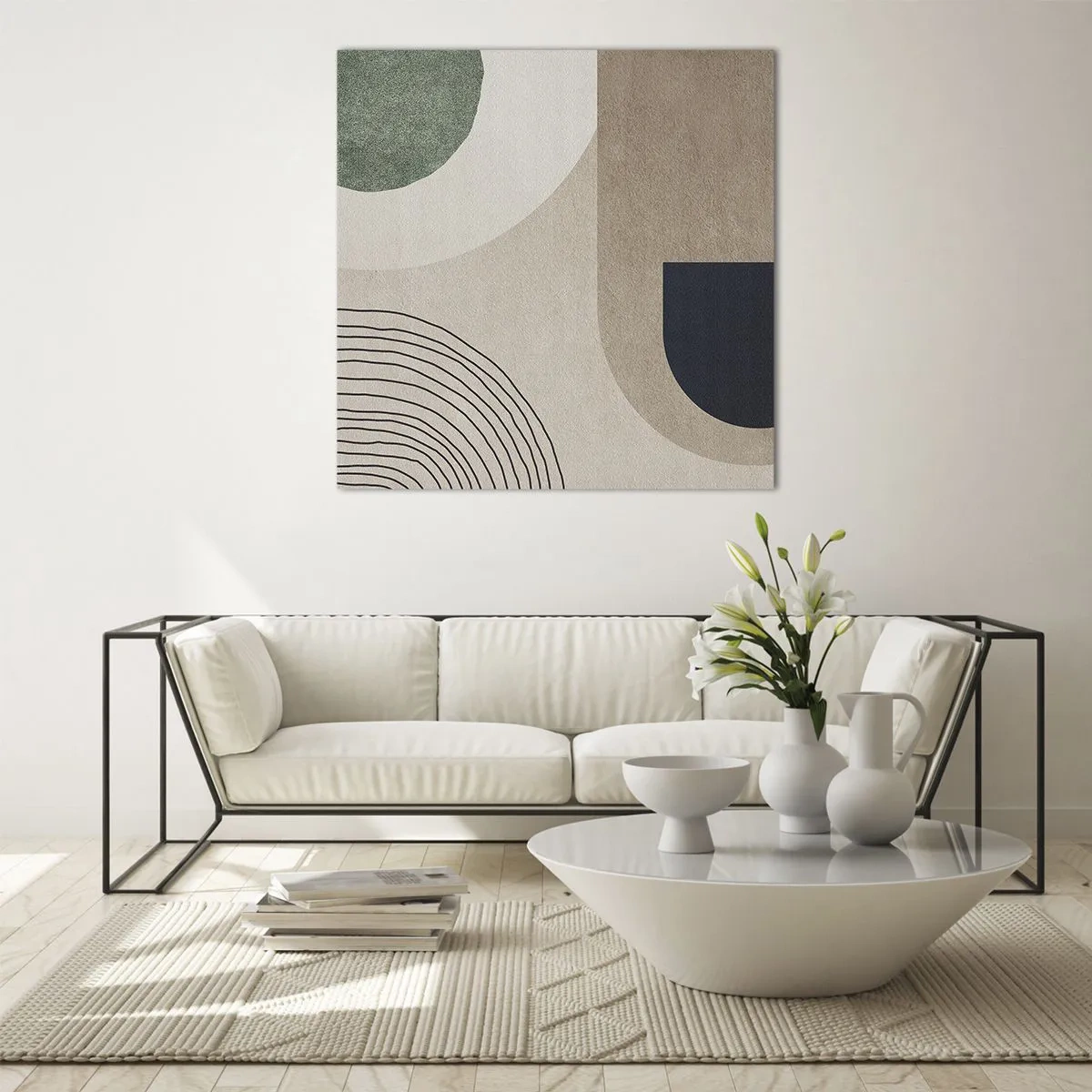 Üveg kép - Egy ovális szelídsége - 70x70 cm