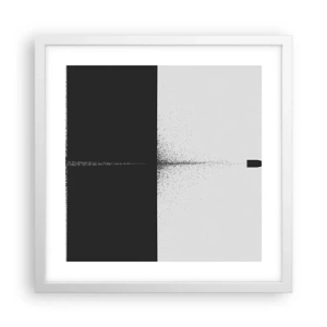 Poszter fekete keretben - Egyenesen a cél felé - 40x40 cm