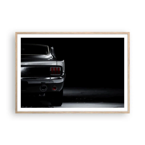 Poszter világos tölgy keretben - Klasszikus báj - 100x70 cm