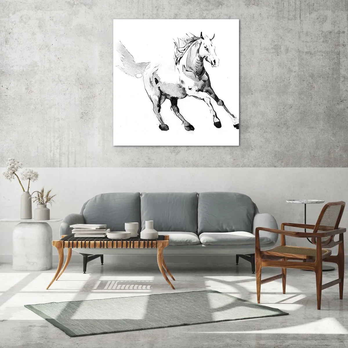 Üveg kép - Megszelídíthetetlen lélek - 40x40 cm