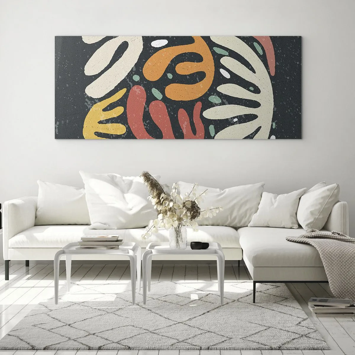 Üveg kép - Kompozíció - mindjárt elkaplak - 140x50 cm