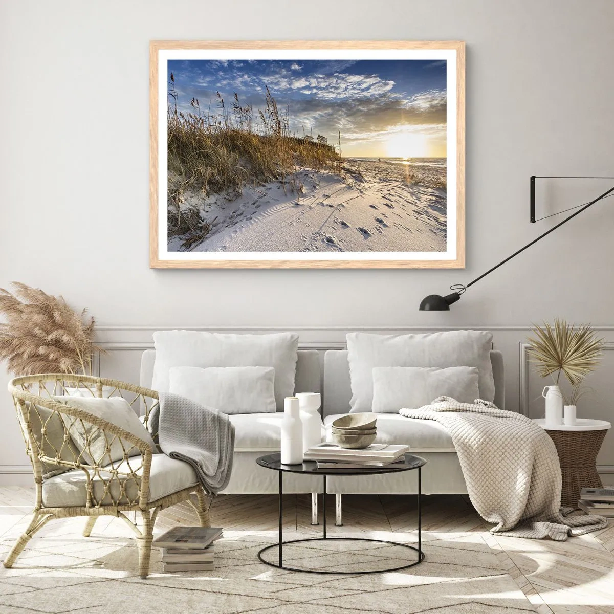 Poszter világos tölgy keretben - Meghívás egy sétára - 91x61 cm