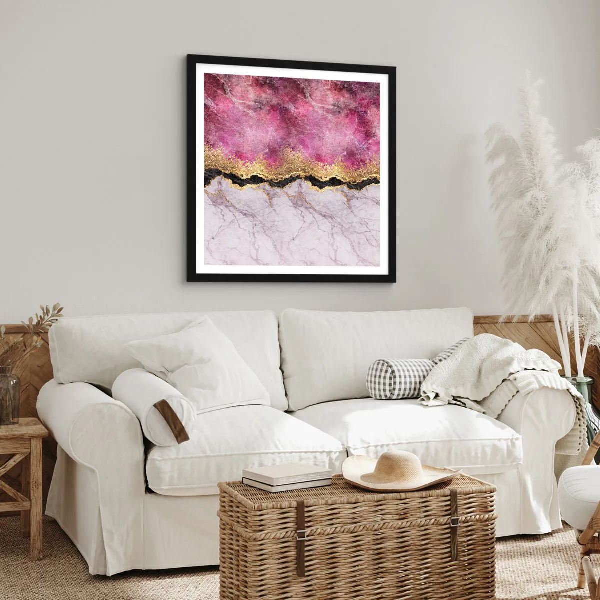 Poszter fehér keretben - A határon - 40x40 cm