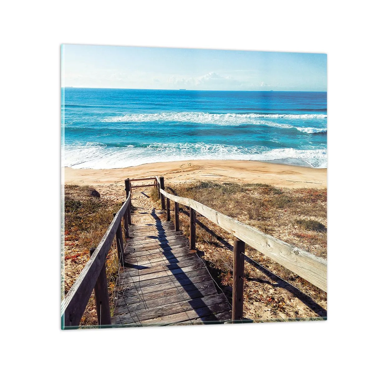 Üveg kép - Fuss! - 60x60 cm