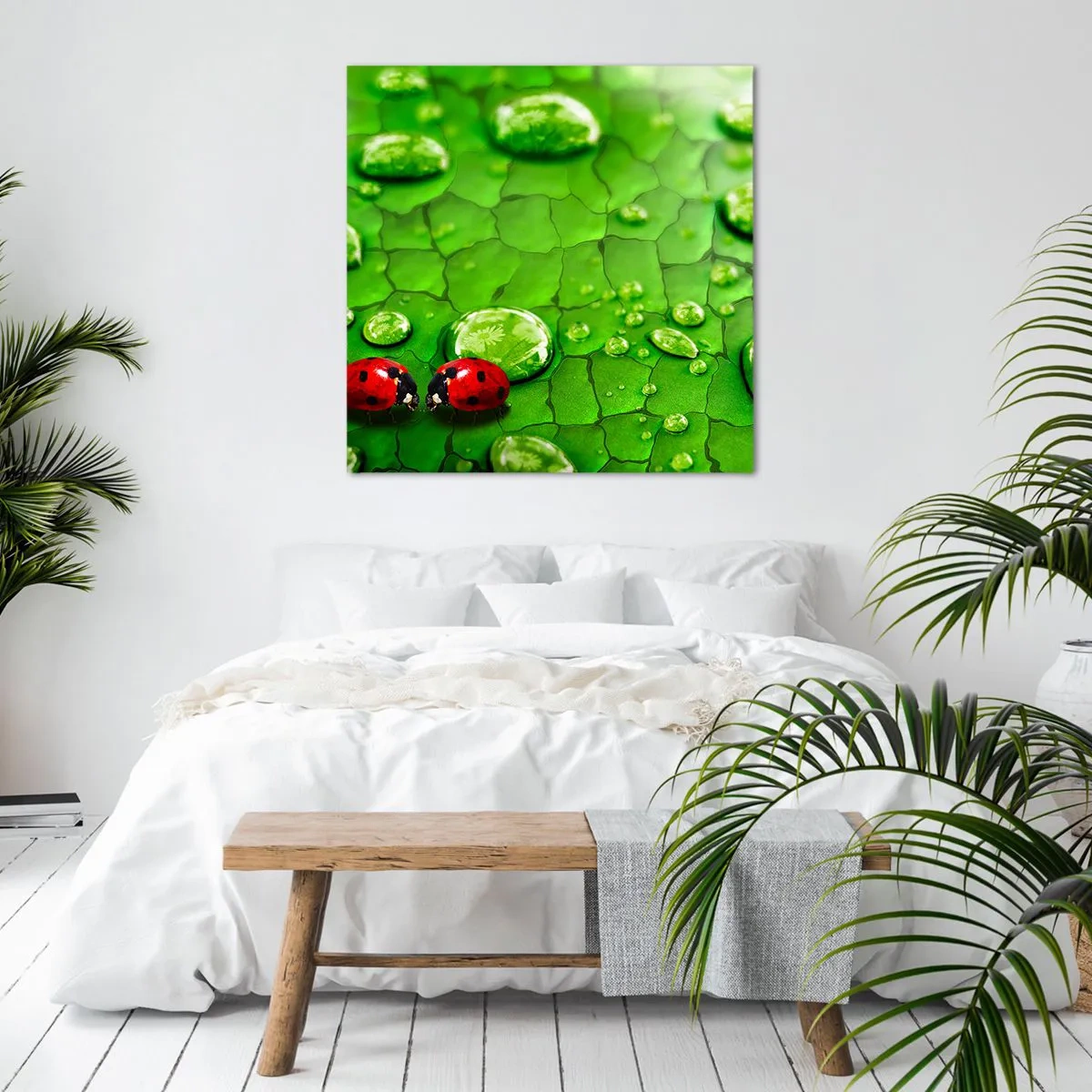 Vászonkép - Találkozás a zöldben - 60x60 cm