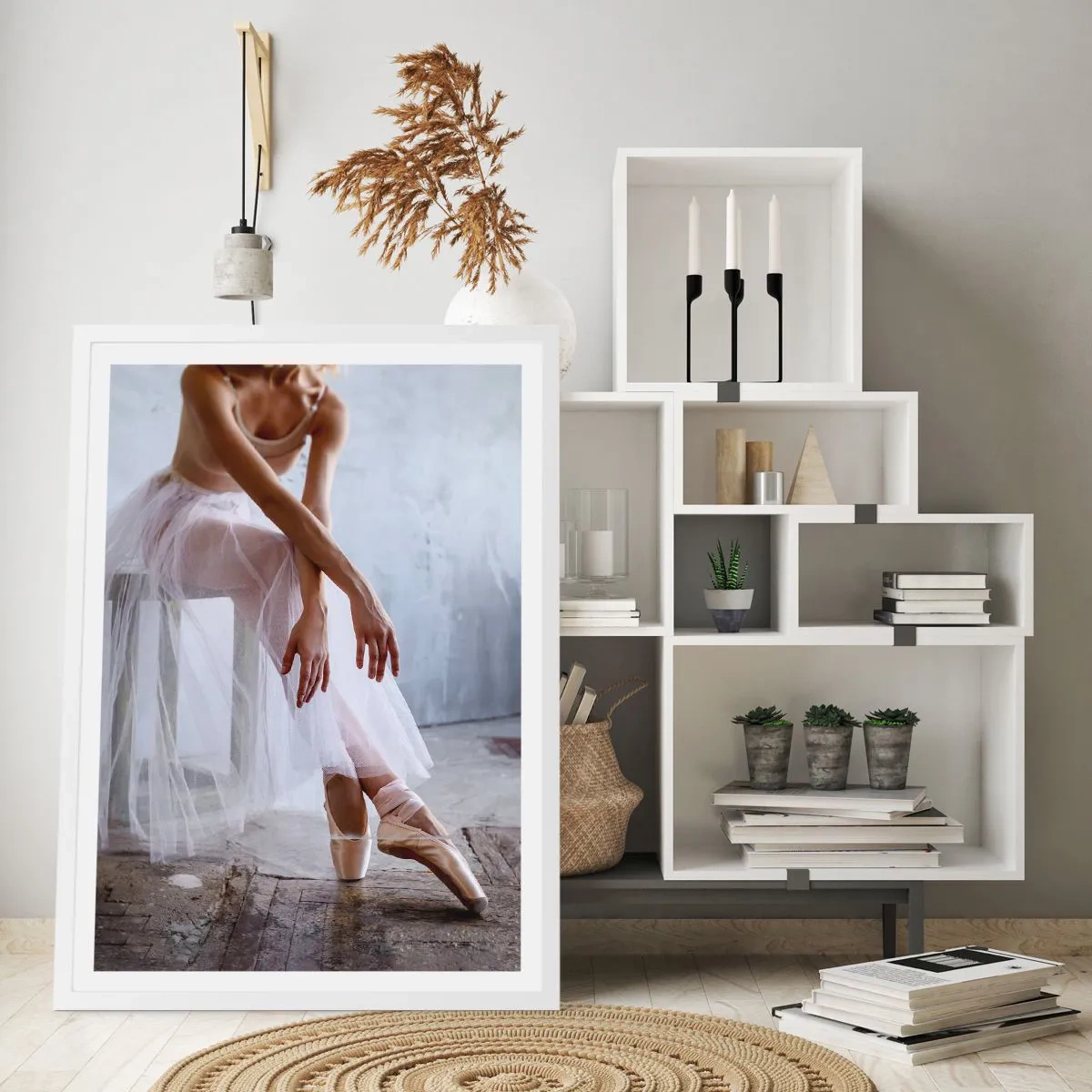 Poszter fekete keretben - Mielőtt a rámpa fényei kigyúlnak - 50x70 cm