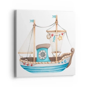 Vászonkép - Ahoj, kaland! - 30x30 cm