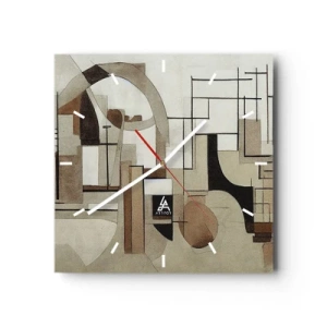 Falióra, Óra - Városkép 2.0 - 40x40 cm