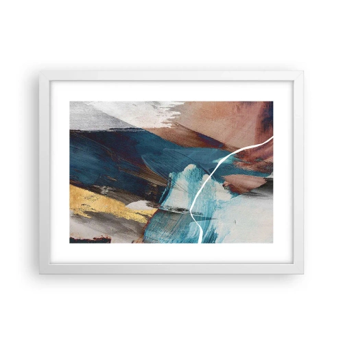 Poszter fekete keretben - Lelkesedéssel és energiával - 40x30 cm