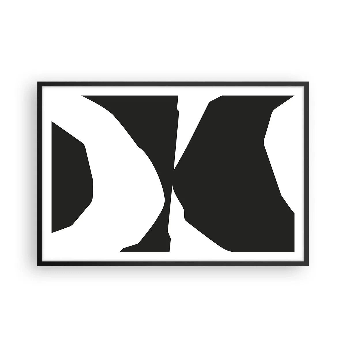 Poszter fehér keretben - Pozitív-negatív - 91x61 cm