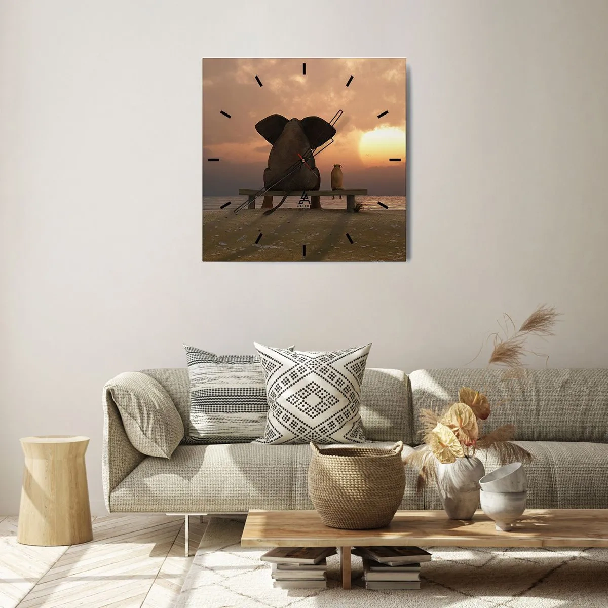 Falióra, Óra - Jó együtt hallgatni - 30x30 cm