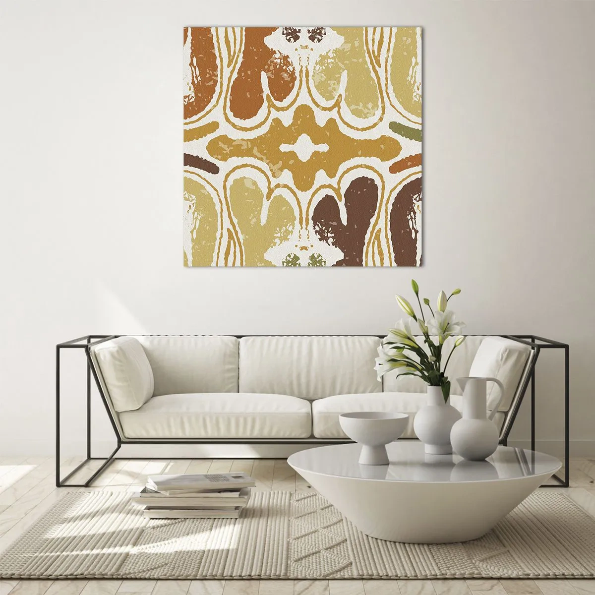 Üveg kép - Érzelmes absztrakció - 70x70 cm