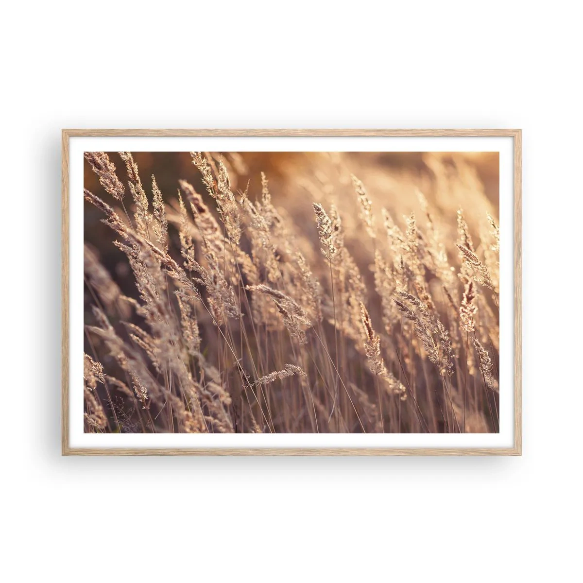 Poszter világos tölgy keretben - Készen az ősz fogadására - 100x70 cm