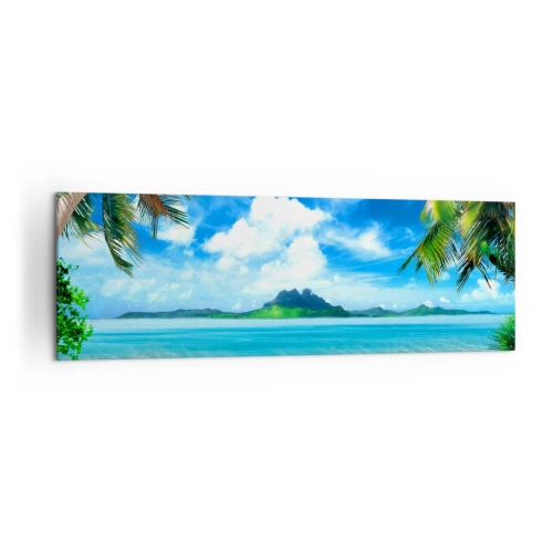 Vászonkép - A trópusi azúrkék - 160x50 cm