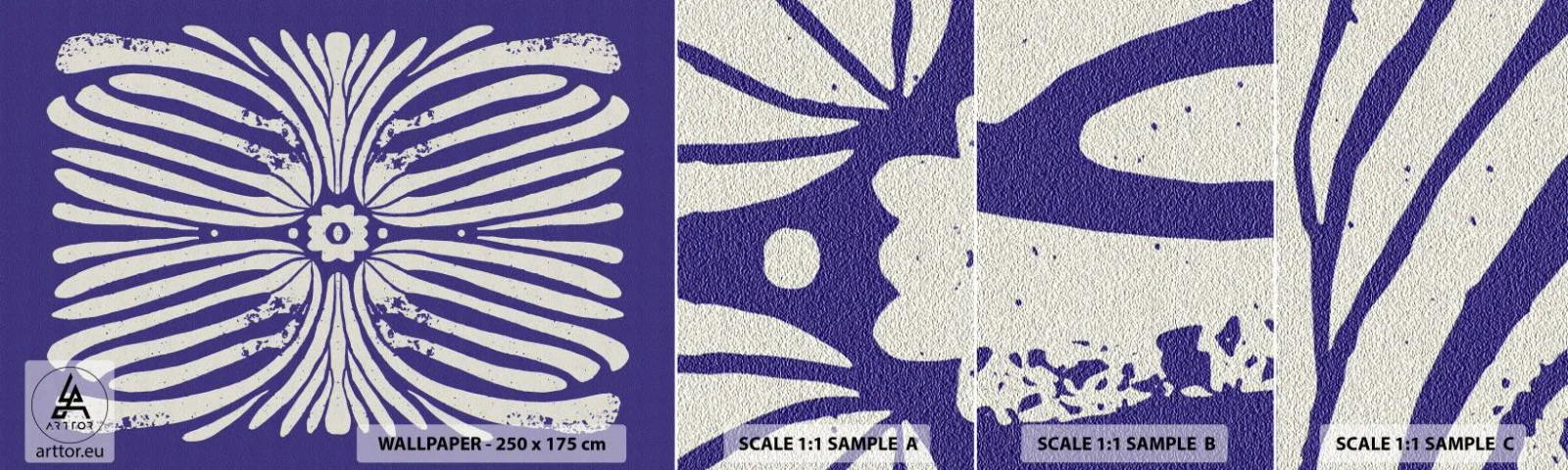 Fotótapéta Minta Standard Eco - Etnikai inspirációk - Boho, Növénytani, Darab - 100x30 cm