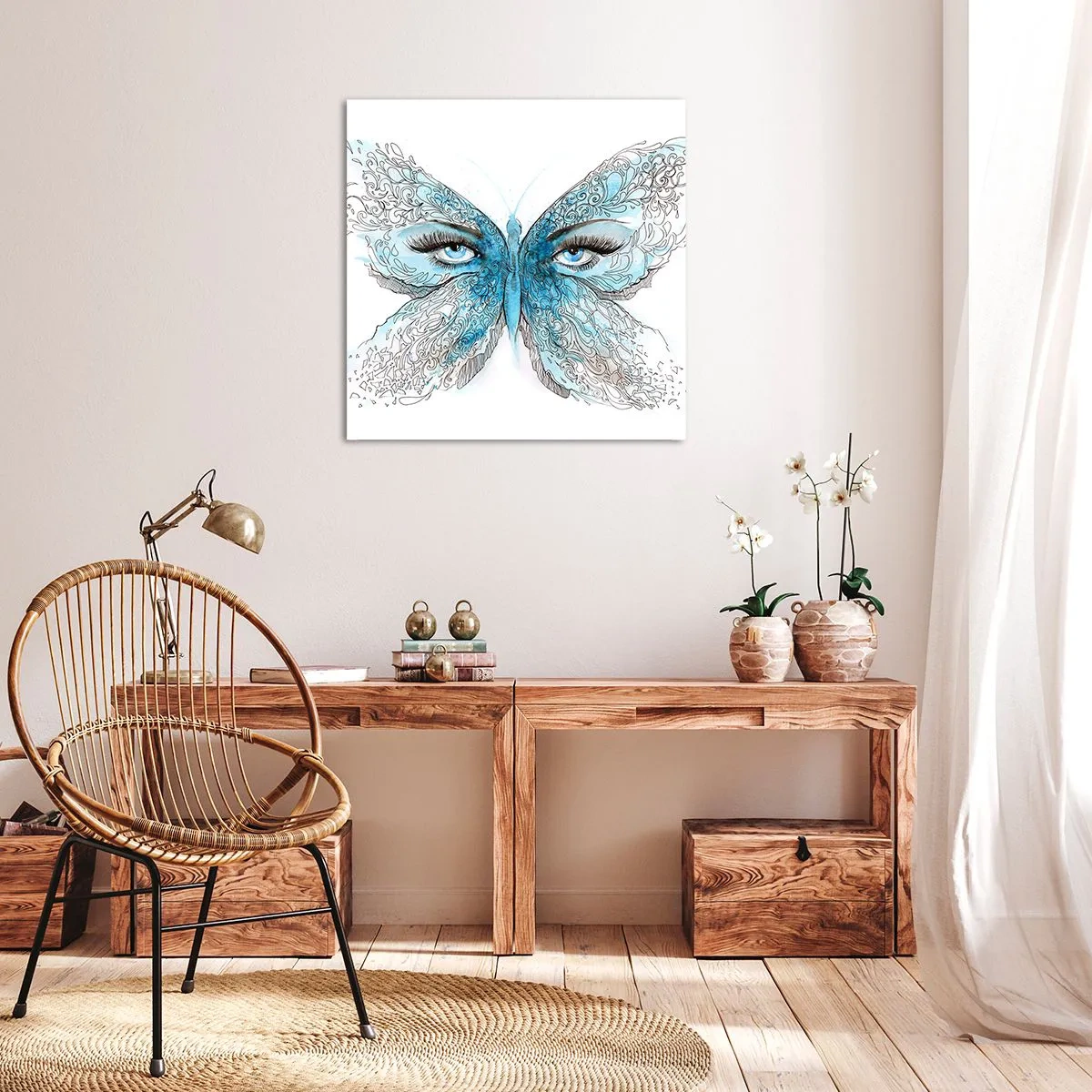 Vászonkép - Modraszek eros - 70x70 cm