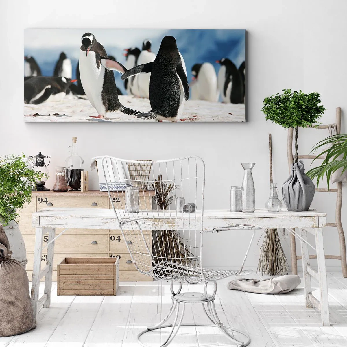 Vászonkép - Tánc a havon - 120x50 cm