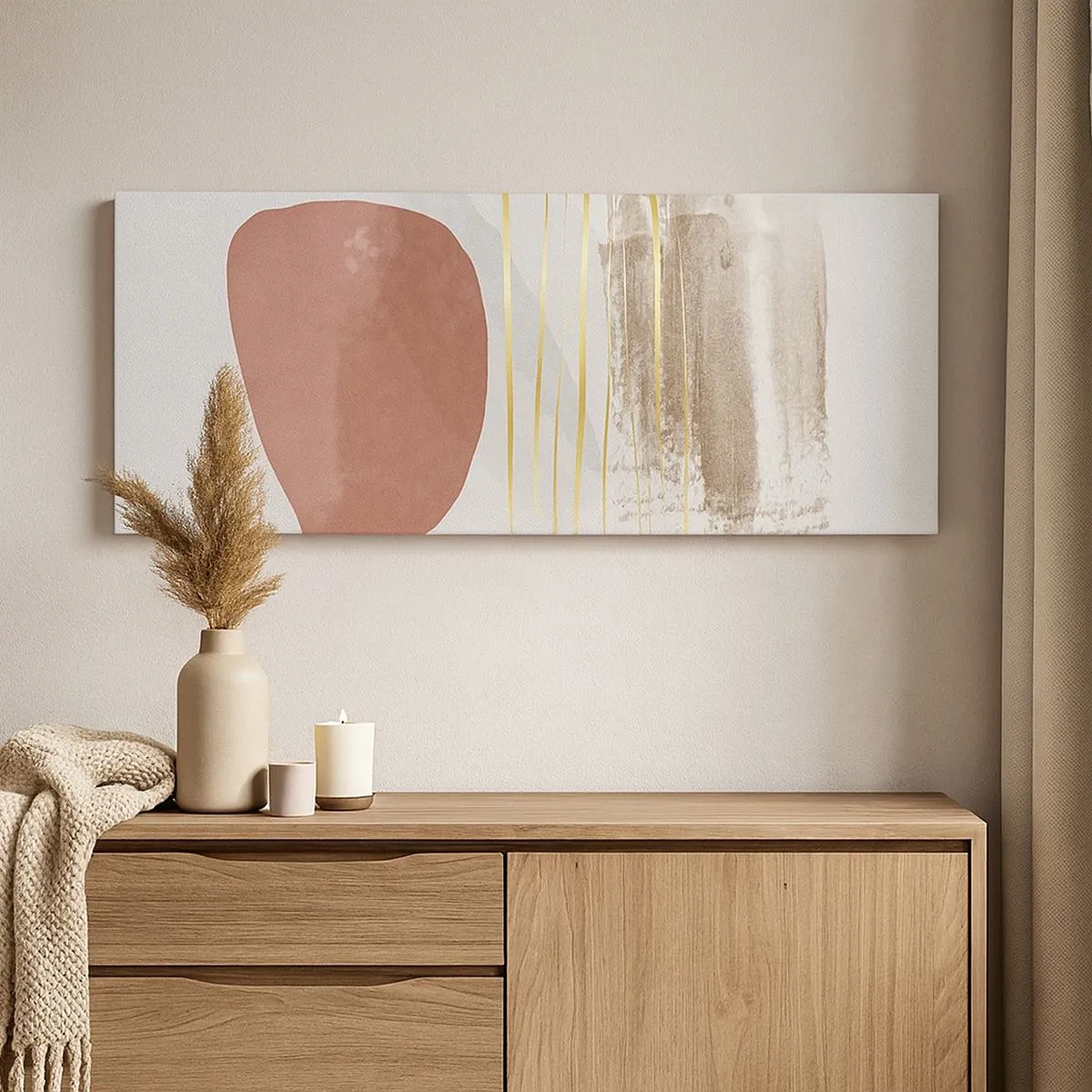 Vászonkép - Absztrakt oszlopsor - 100x40 cm