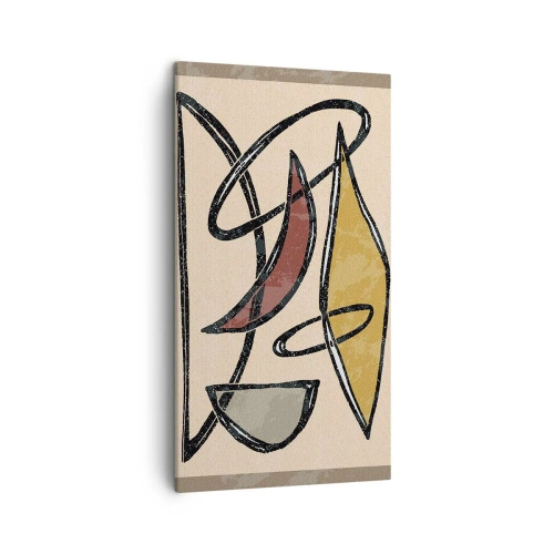 Vászonkép - Kompozíció - ívek és oválisok - 45x80 cm