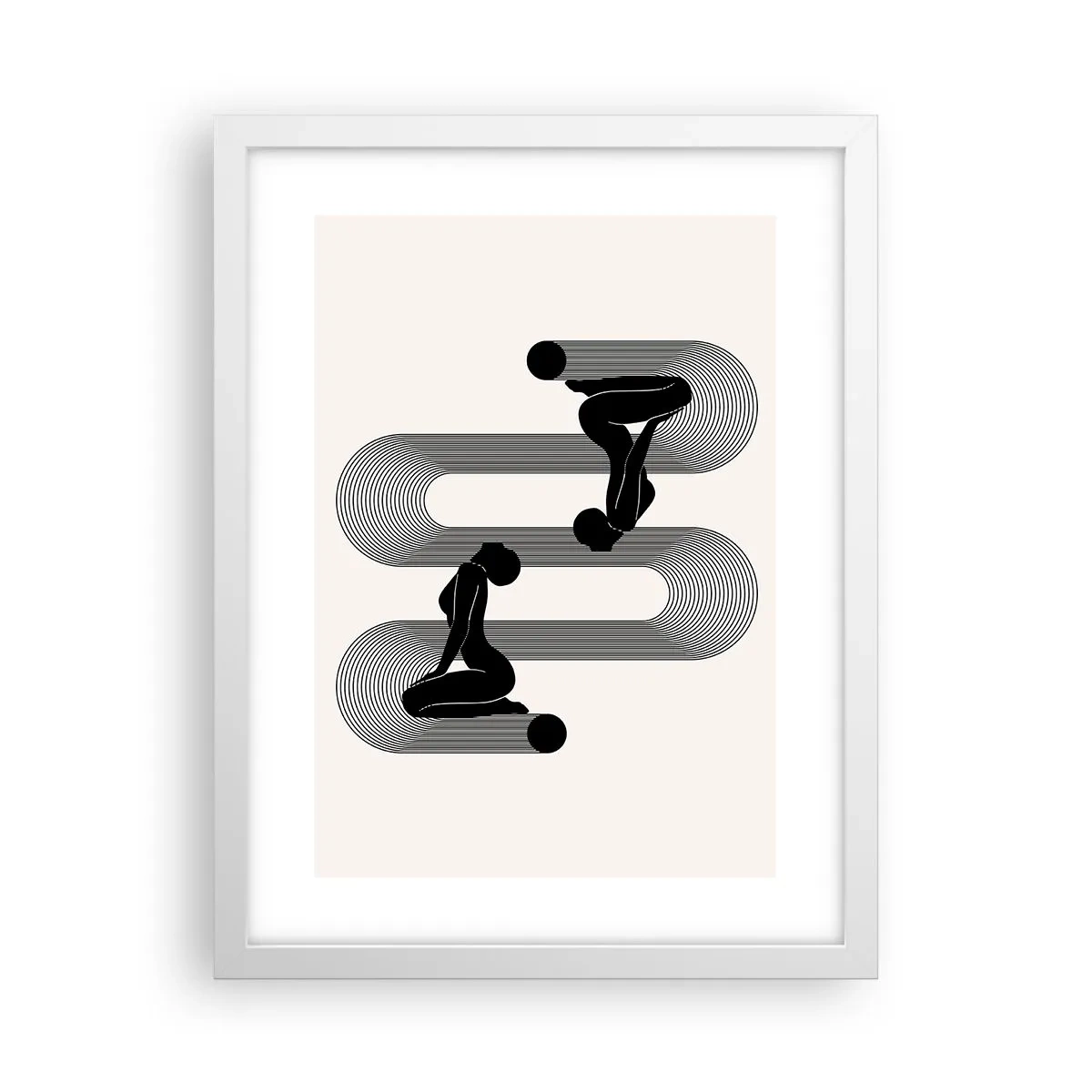Poszter fekete keretben - Érzéki szimmetria - 30x40 cm