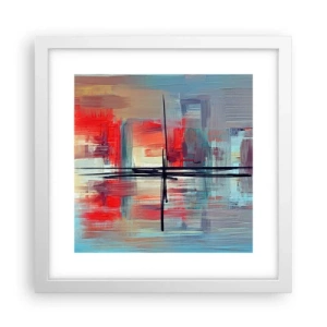 Poszter fekete keretben - Tájkép egy ismeretlen dimenzióban - 30x30 cm