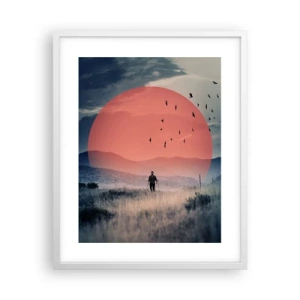Poszter fekete keretben - Elemében - 40x50 cm