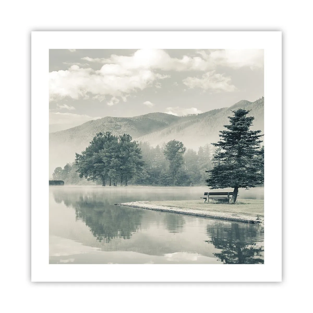 Poszter - A tó még alszik - 50x50 cm
