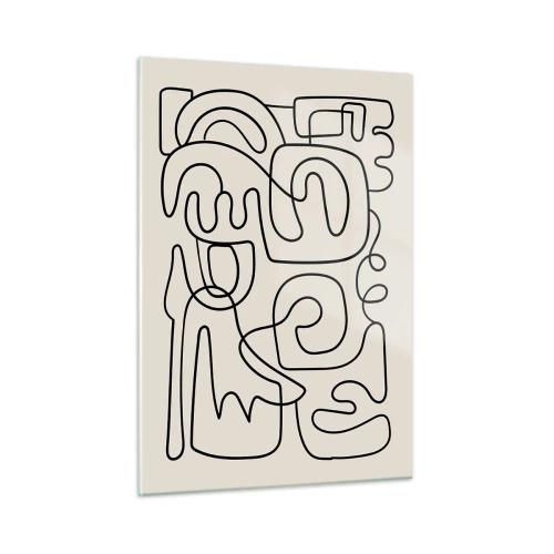 Üveg kép - A nyomonkövetésben - 50x70 cm