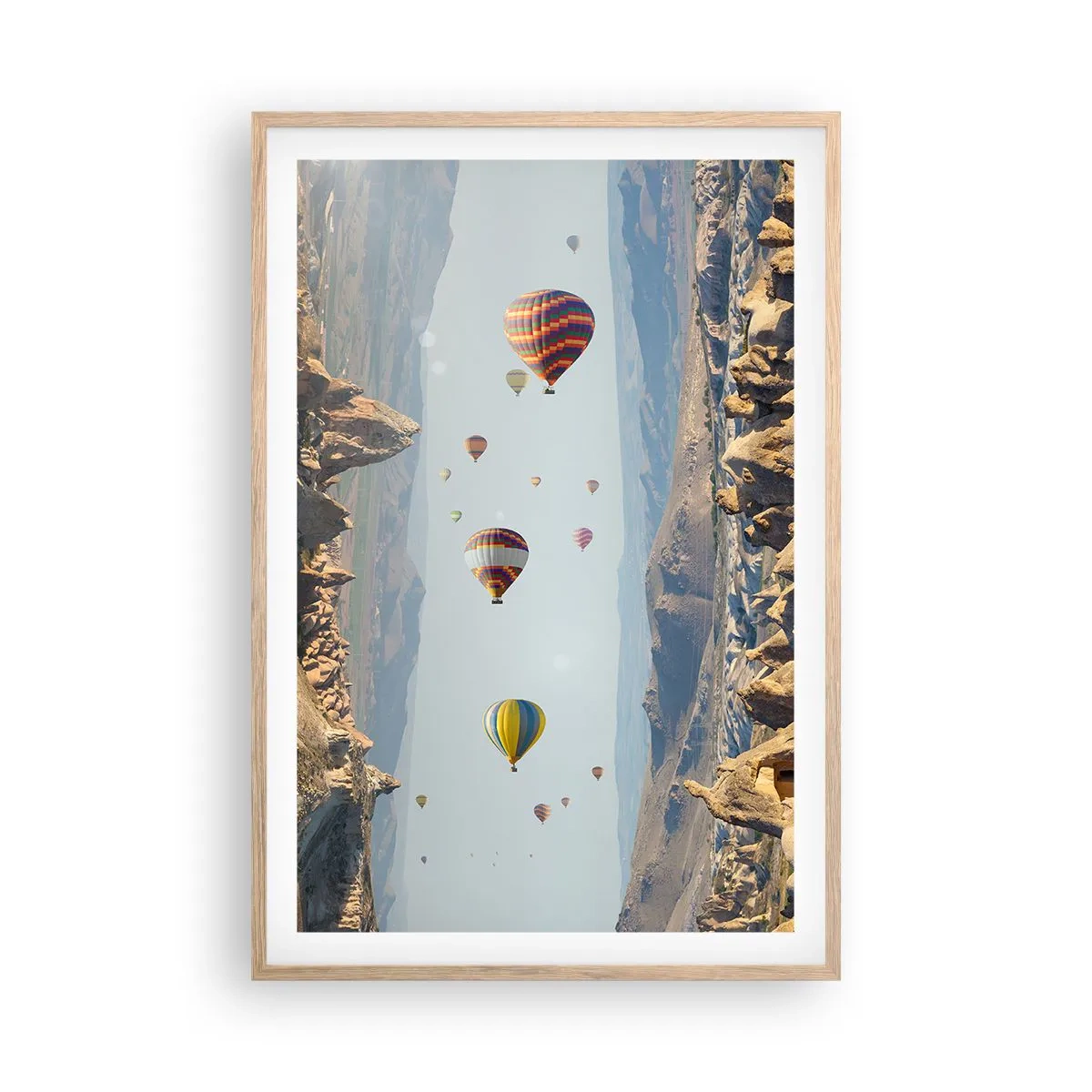 Poszter világos tölgy keretben - Itt minden lehetséges - 61x91 cm