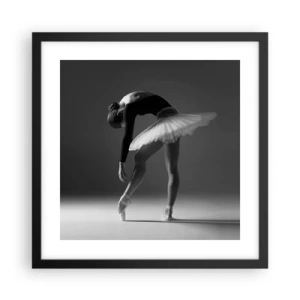 Poszter fehér keretben - Bella balerina - 40x40 cm