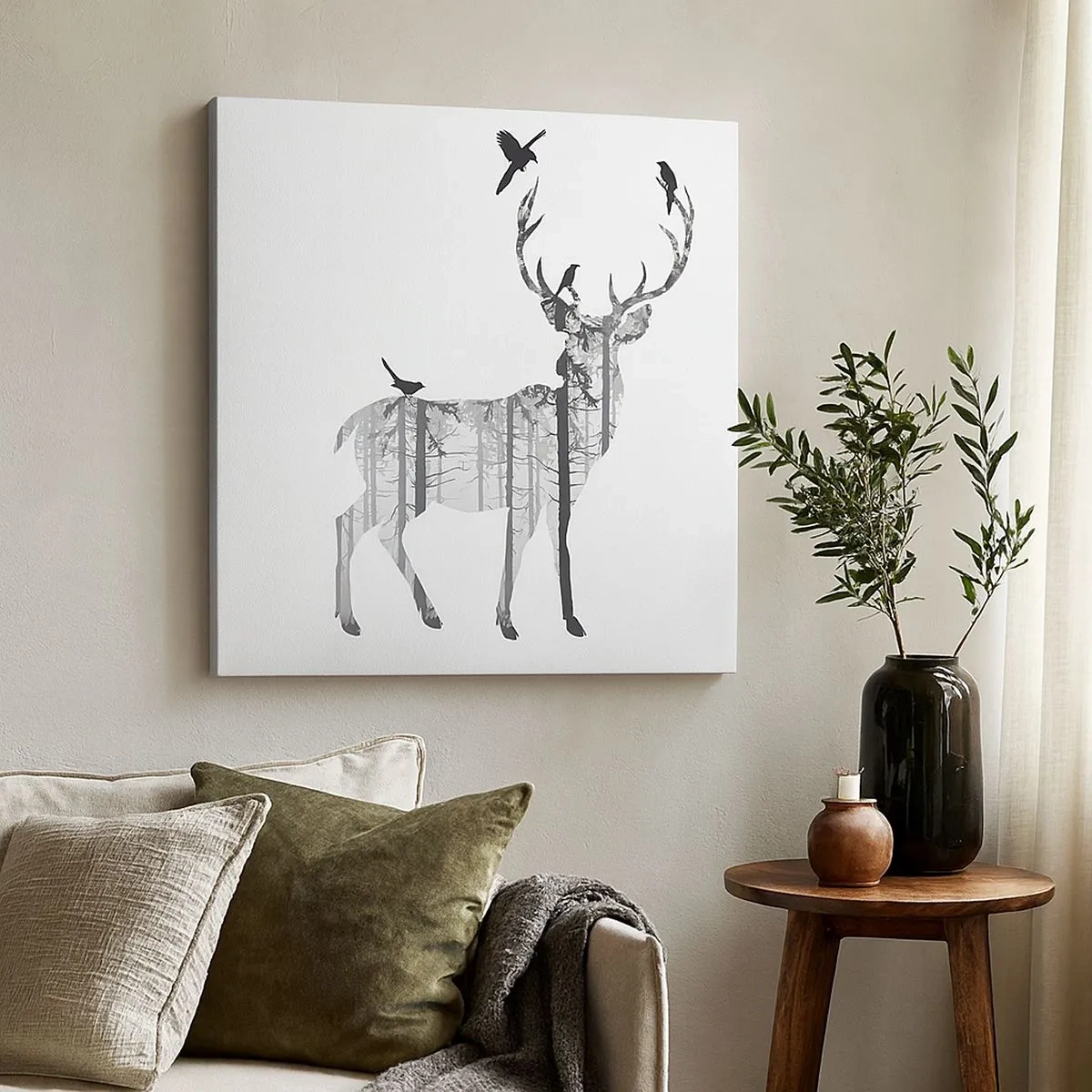 Vászonkép - Erdei jó szellem - 30x30 cm