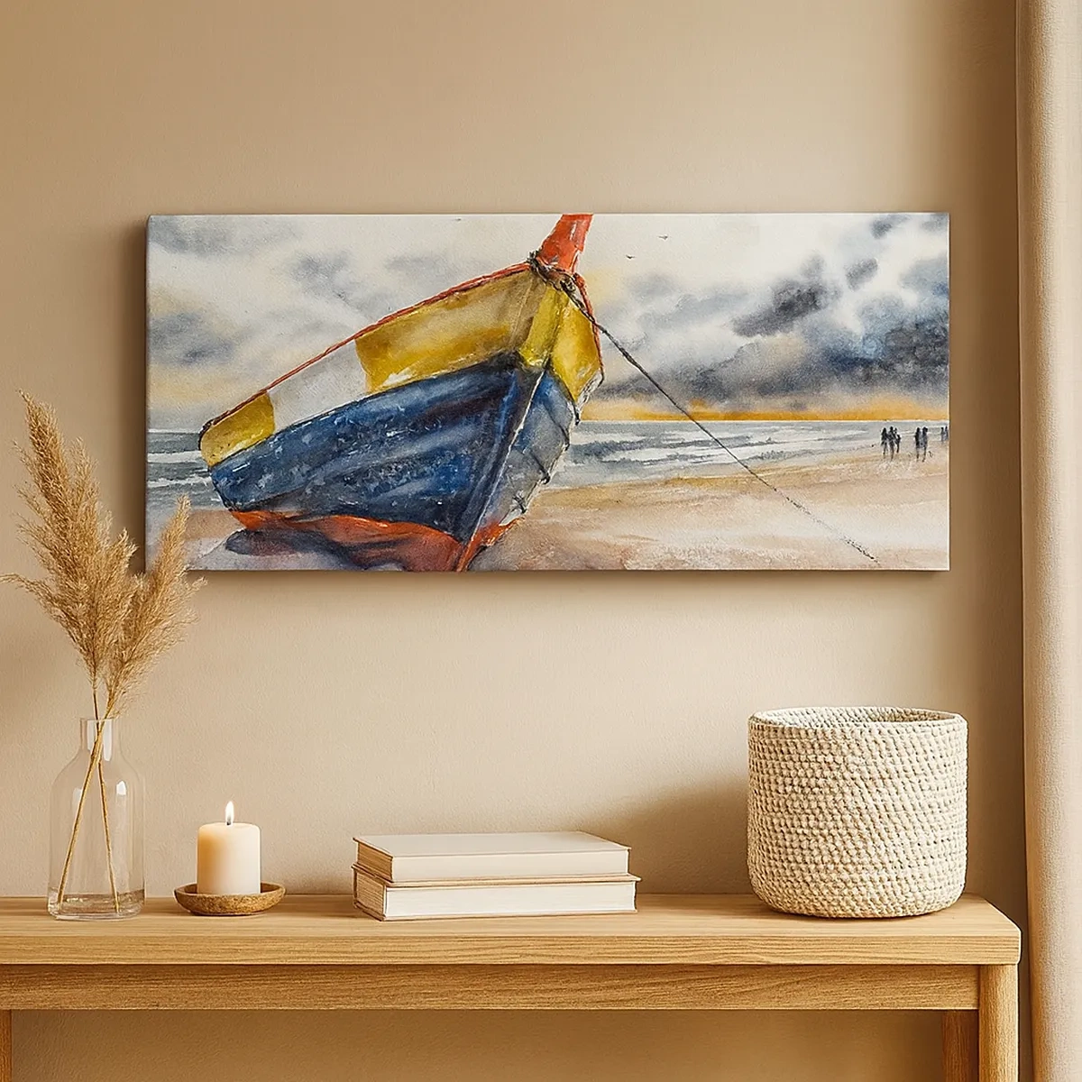 Vászonkép - Pihenés a parton - 30x30 cm