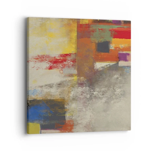 Vászonkép - Színgeometria - 40x40 cm