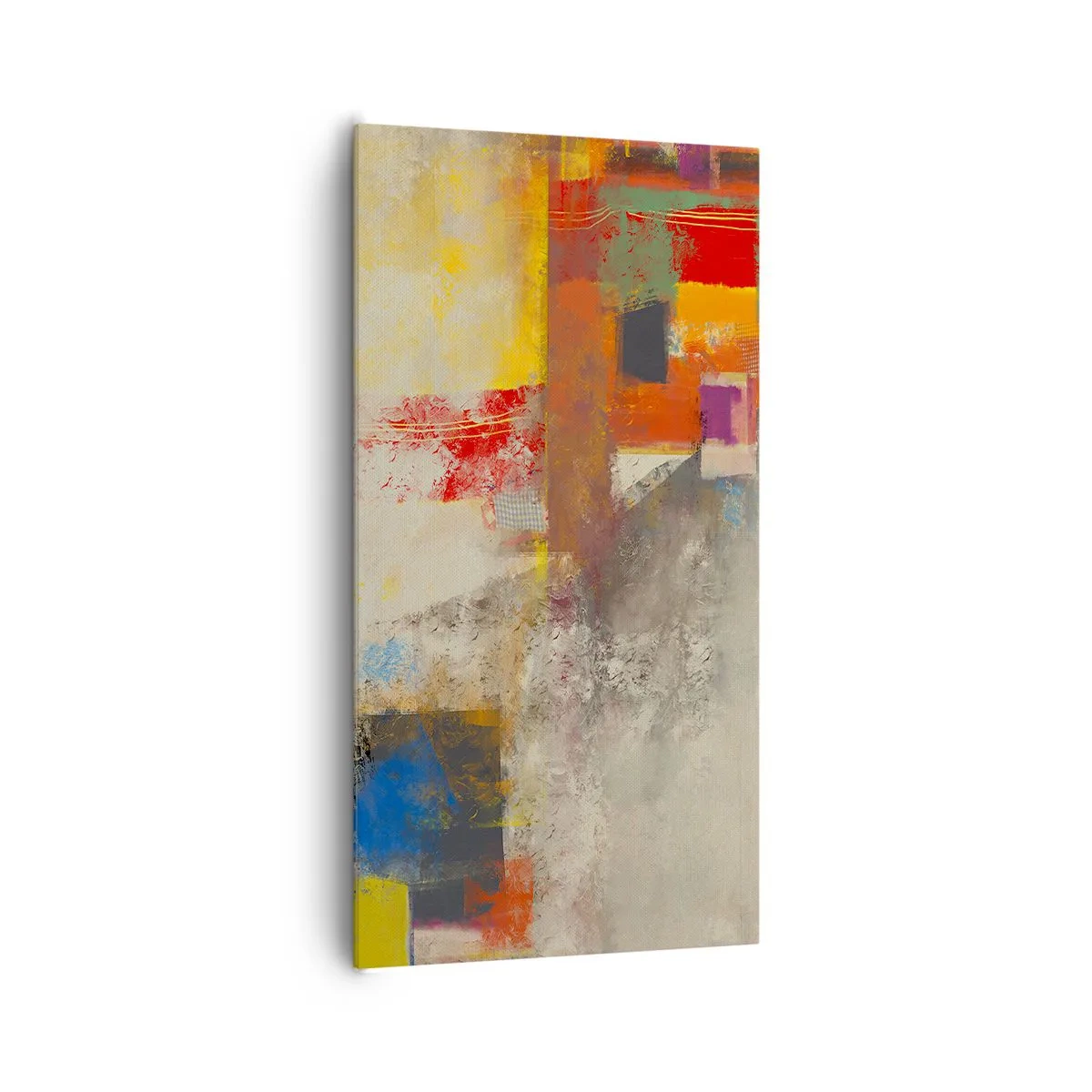 Vászonkép - Színgeometria - 65x120 cm