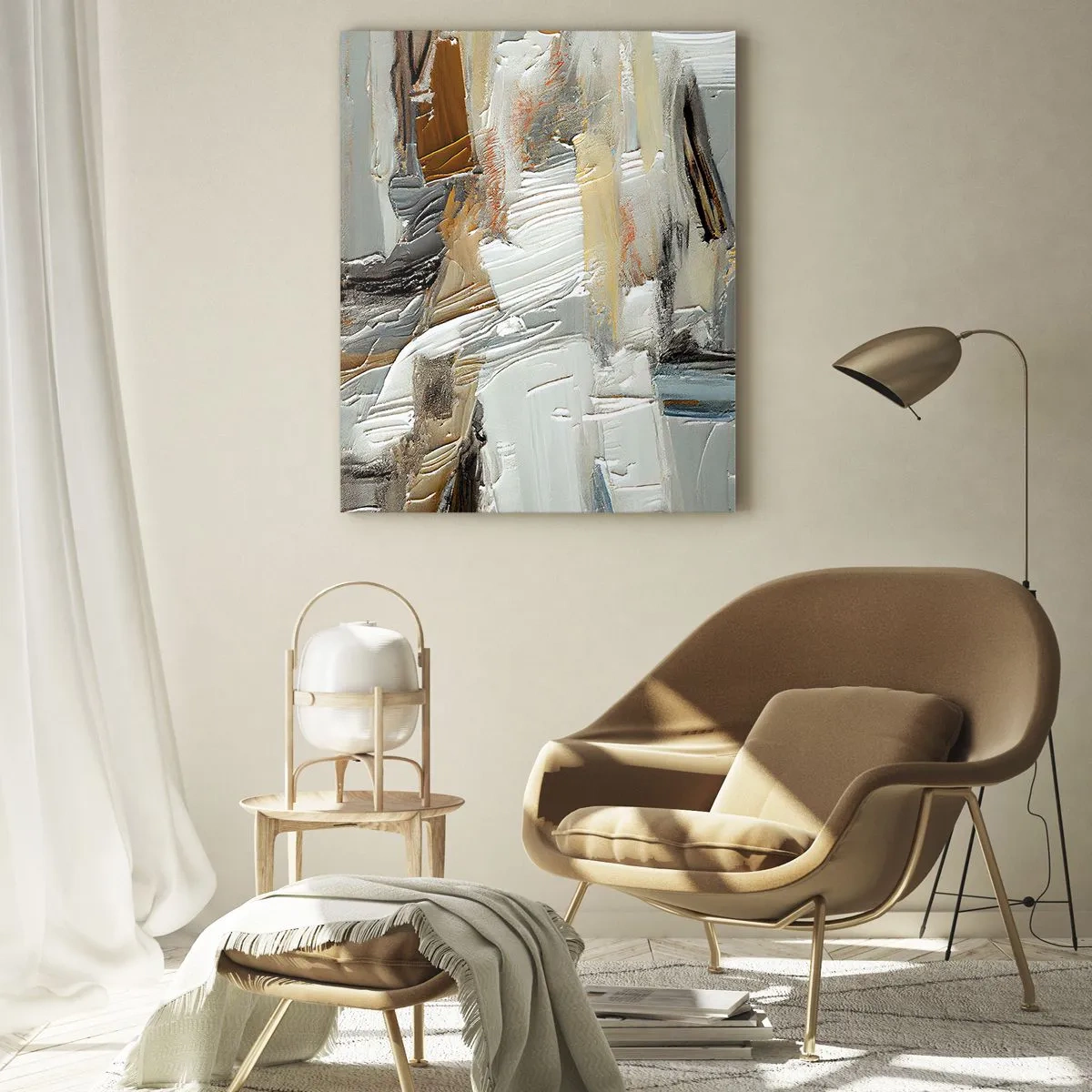 Üveg kép - Színes rétegződés - 50x70 cm