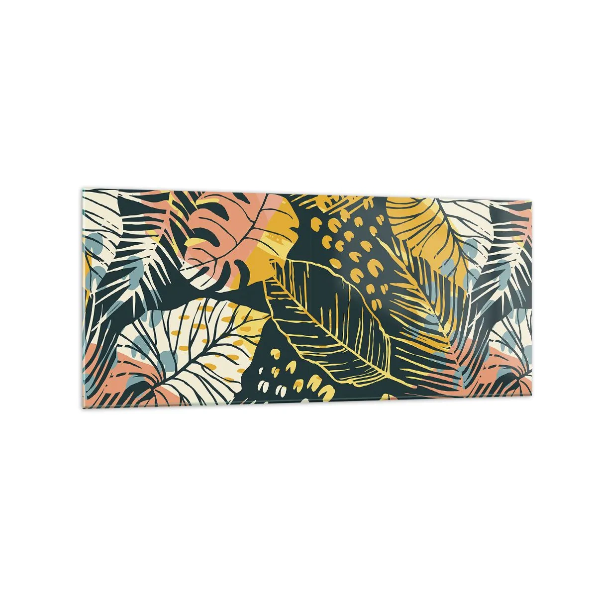 Üveg kép - Leveles fantázia - 120x50 cm