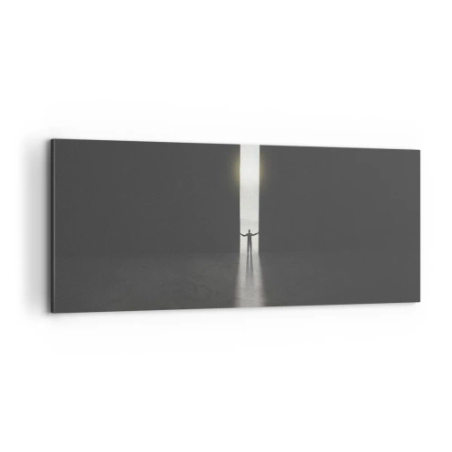 Vászonkép - Egy lépés a fényes jövő felé - 100x40 cm