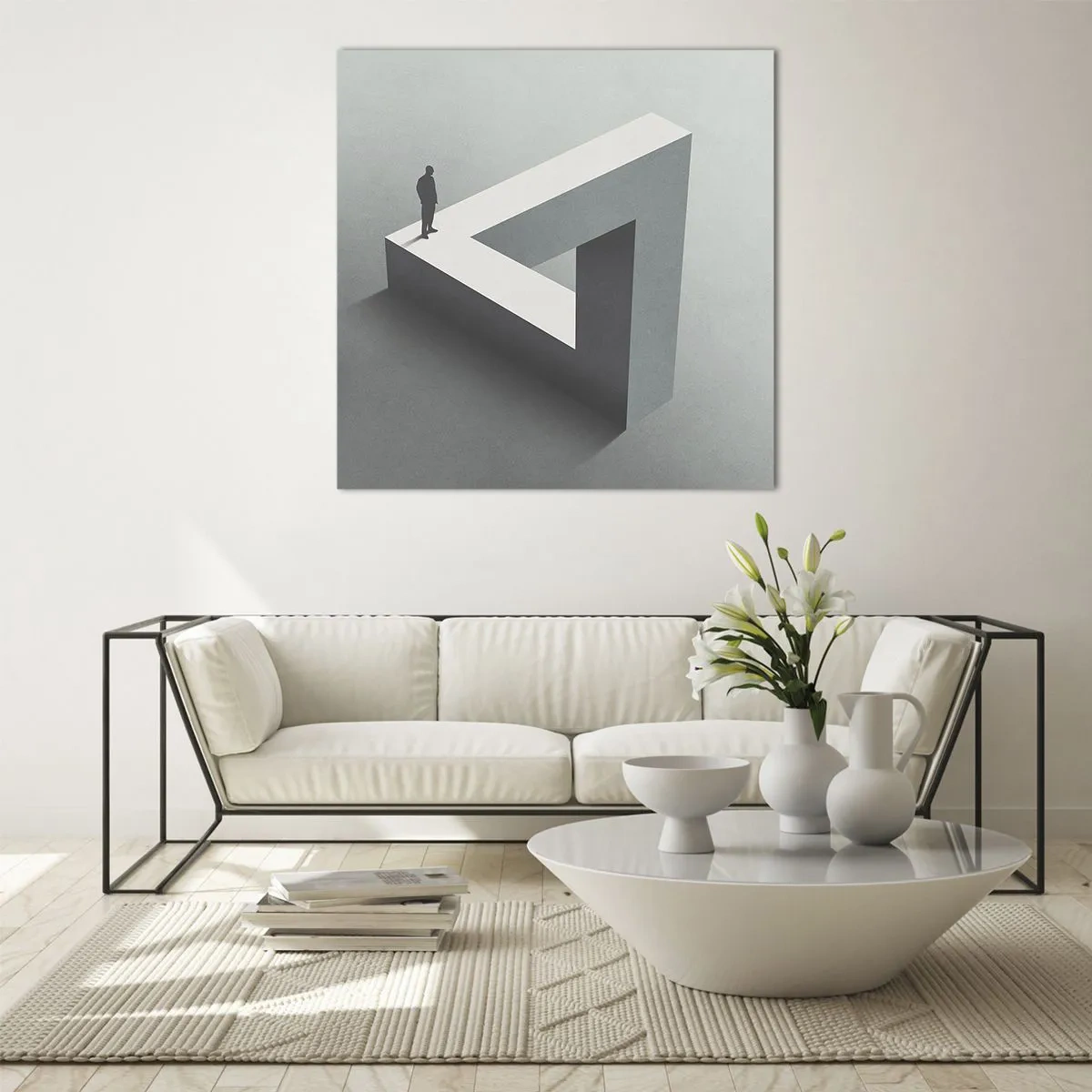 Üveg kép - És mégis lehetséges - 60x60 cm