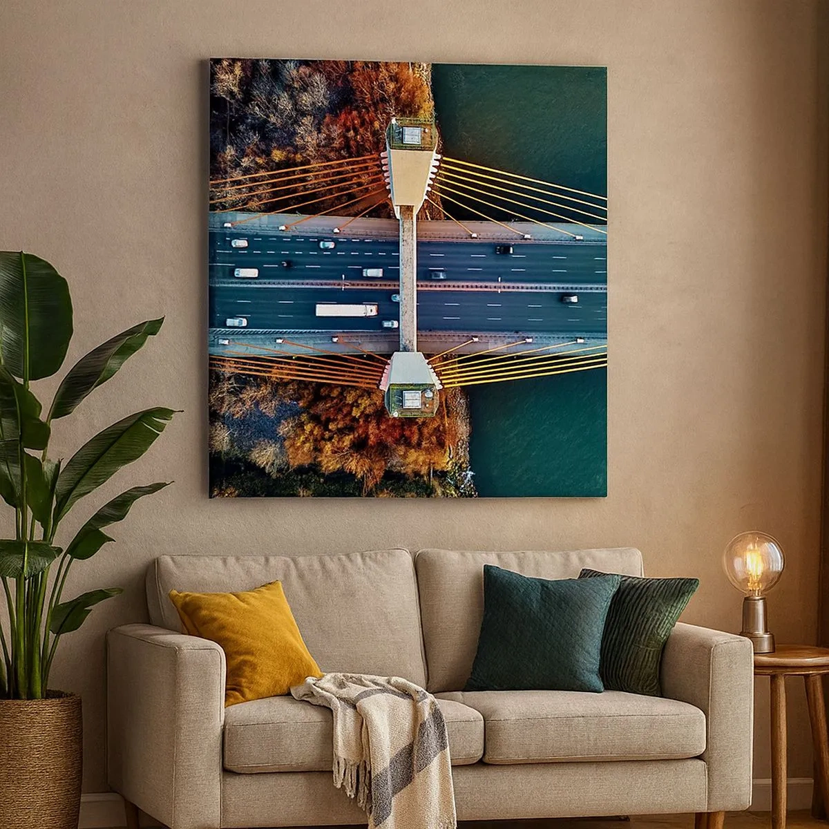 Vászonkép - TÚL a vizeken, túl az erdőkön - 30x30 cm