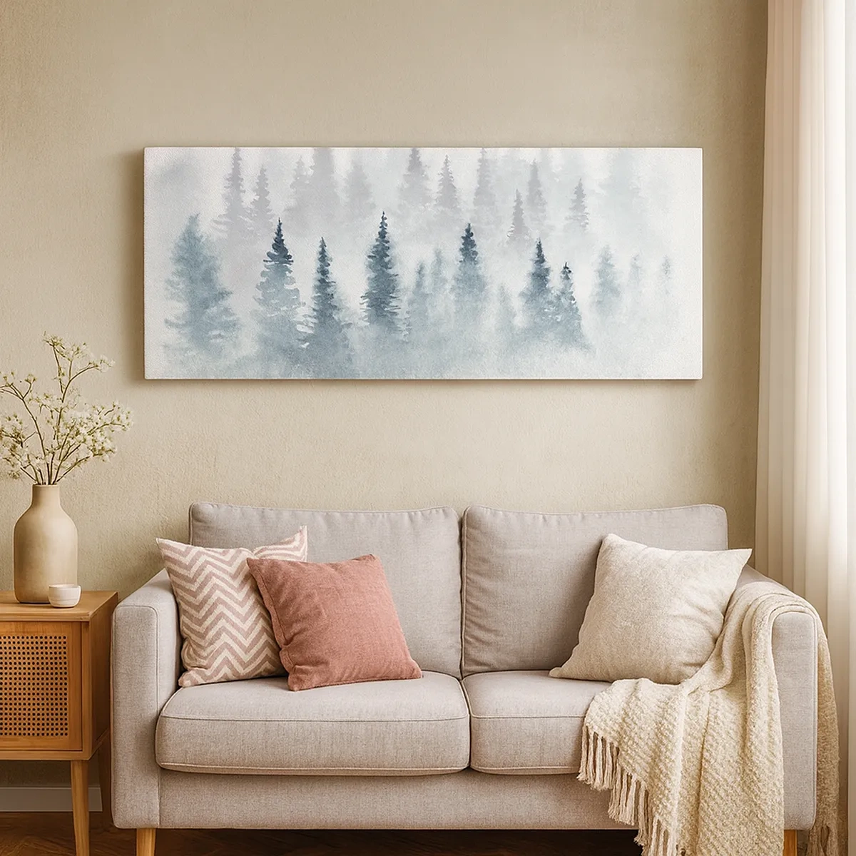 Vászonkép - Ködbe burkolózva - 30x30 cm