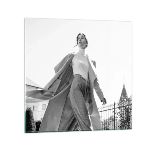 Üveg kép - Velem jössz? - 60x60 cm